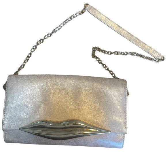 NWT Diane Von Furstenberg leather crossbody bag converts to cutch. - Picture 2 of 14